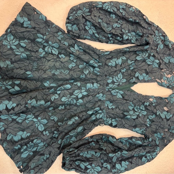 Showpo Teal Floral Mini Dress - Picture 5 of 9